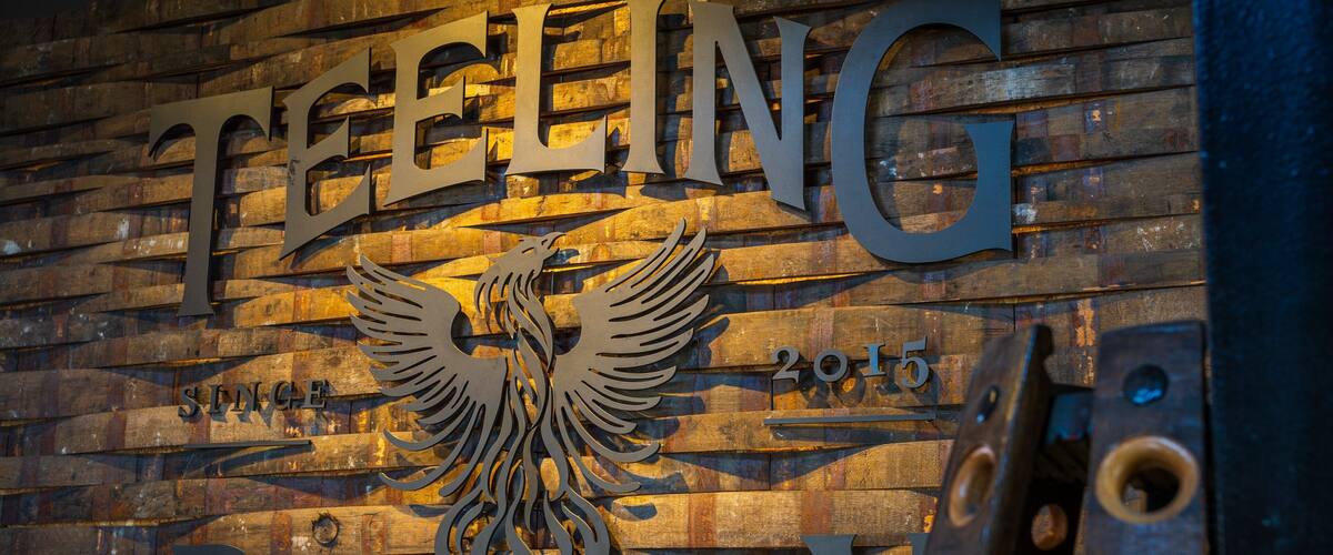 Teeling Whiskey Distillery showing signage