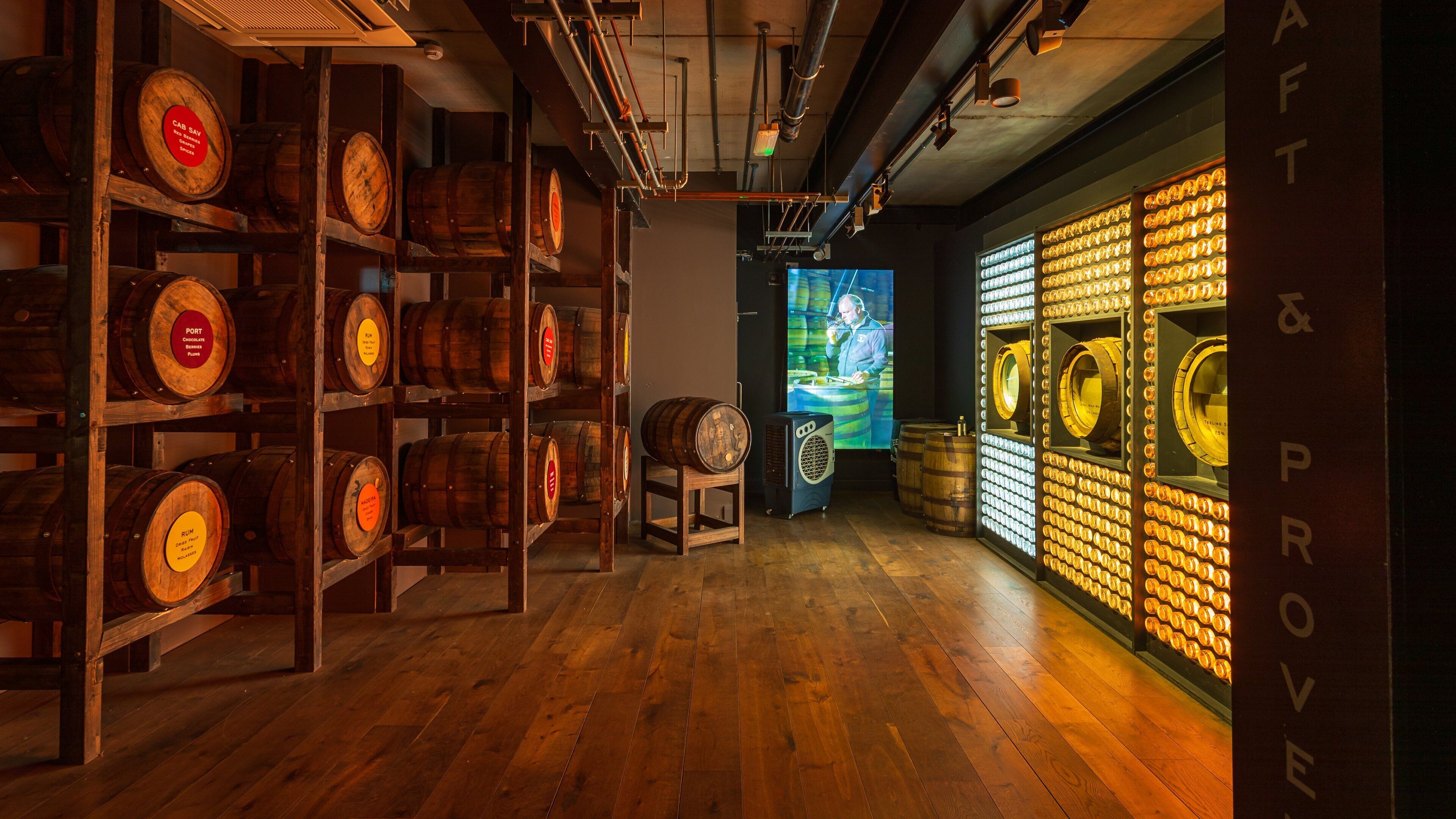 Teeling Whiskey Distillery featuring interior views