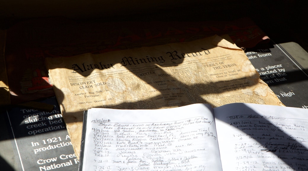 Mine de Crow Creek mettant en vedette patrimoine historique