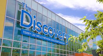 Terry Lee Wells Nevada Discovery Museum which includes signage