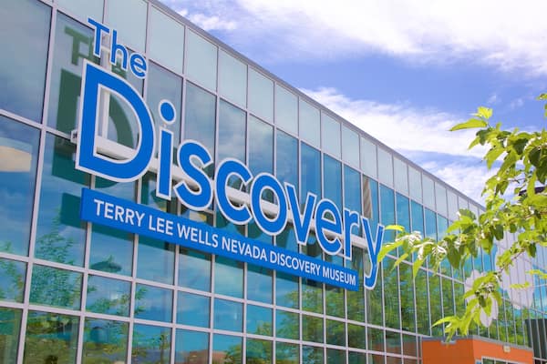 Terry Lee Wells Nevada Discovery Museum which includes signage