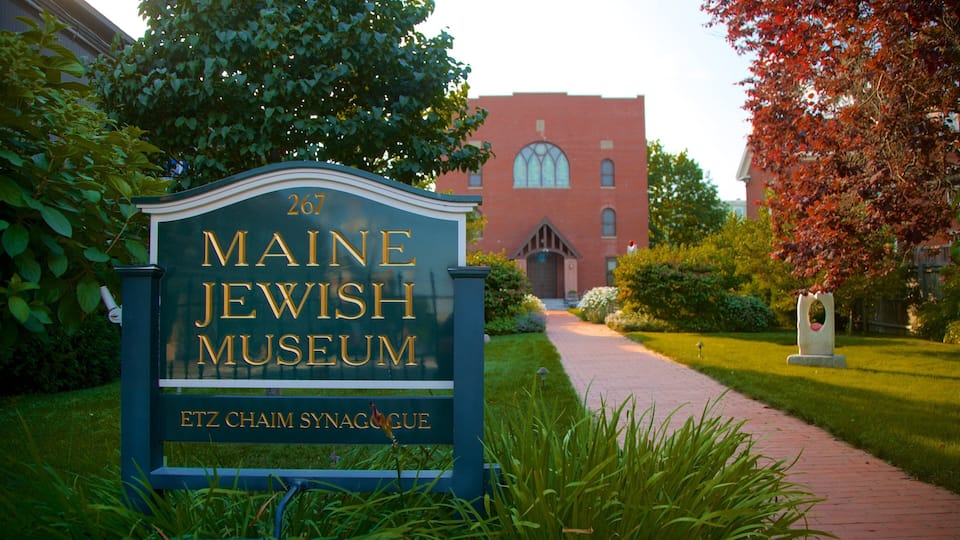 Maine Jewish Museum which includes signage and a park