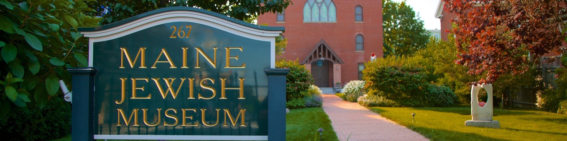 Maine Jewish Museum which includes signage and a park