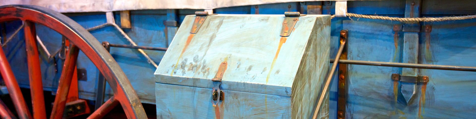 California Trail Interpretive Centre, Elko, Nevada explains the westward movement of emigrants in the 1840s and 50s.