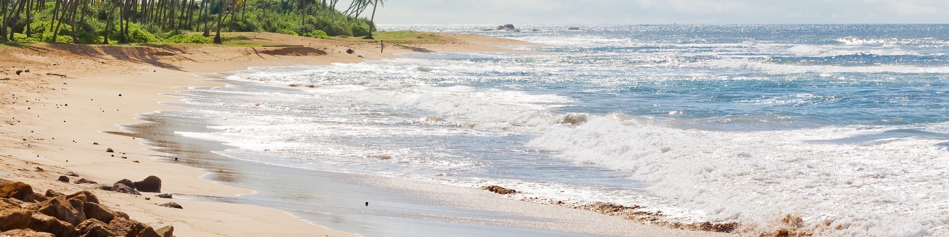 Sri Lanka, Rathgama - Calming natural beach landscape of Rajgama aka Rathgama