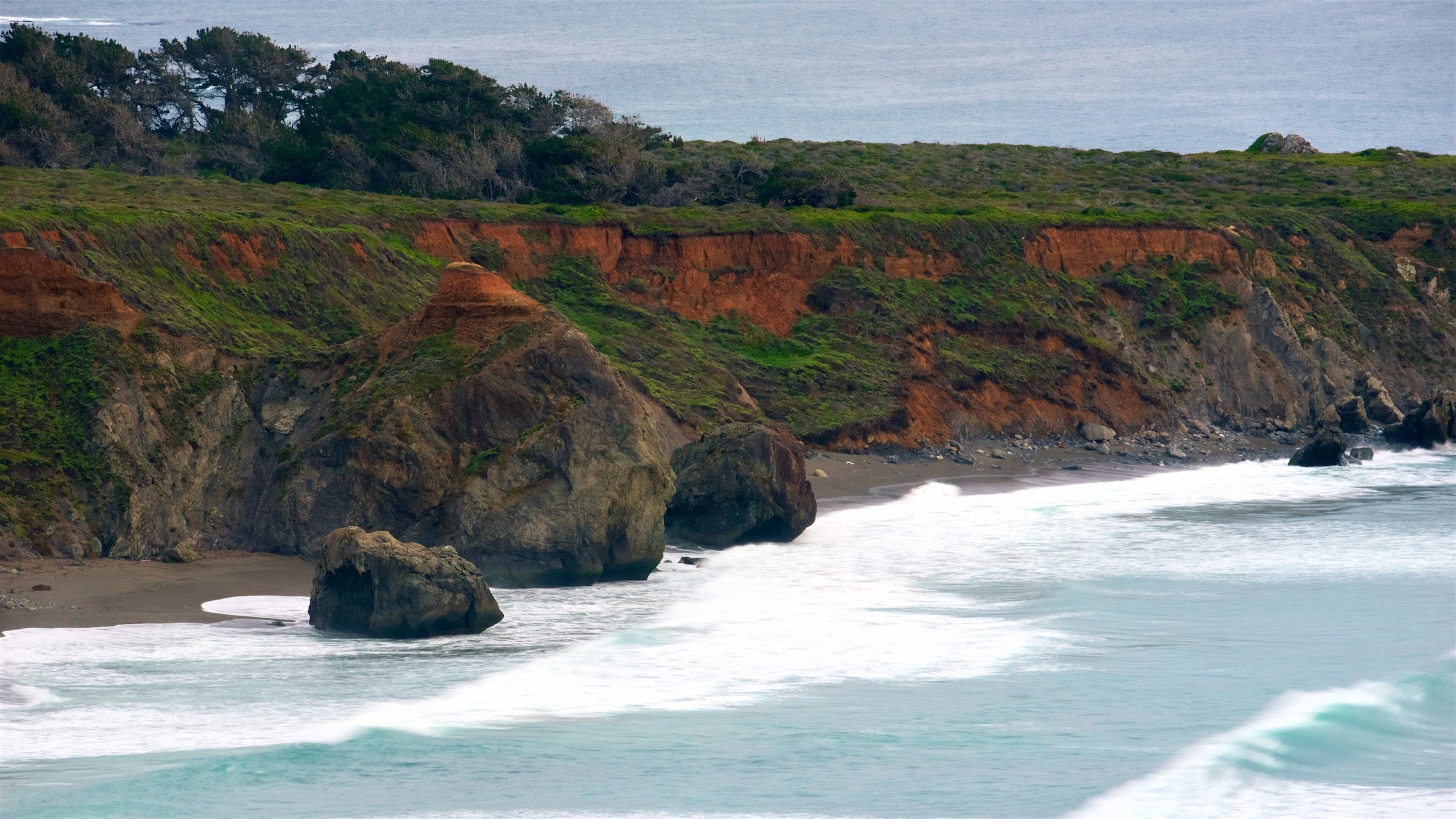 Ragged Point showing rugged coastline and general coastal views