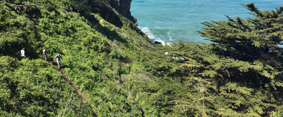 The California coast is always beautiful! Hiked down to the shore here.