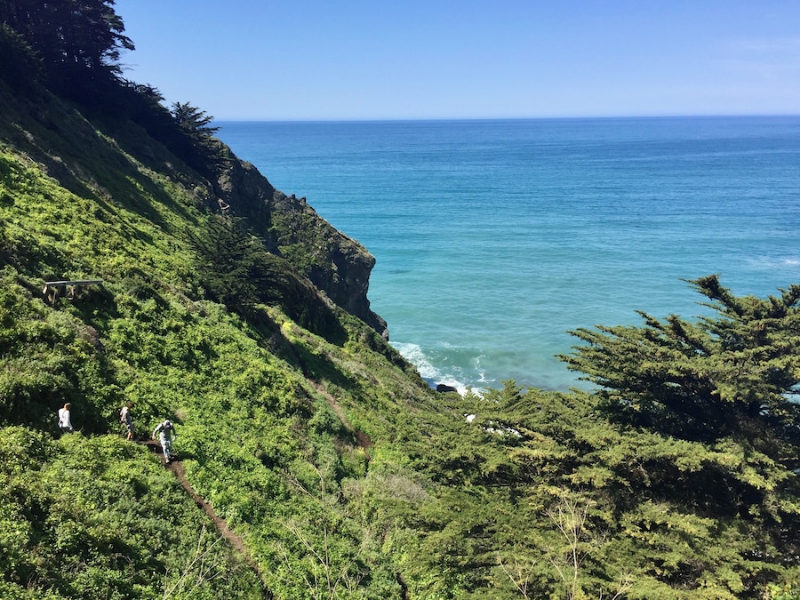 The California coast is always beautiful! Hiked down to the shore here.