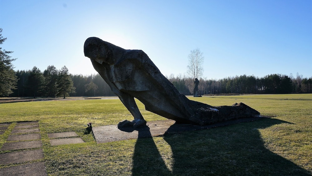Salaspils Memorial outside Riga.
