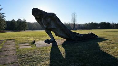 Salaspils Memorial outside Riga.