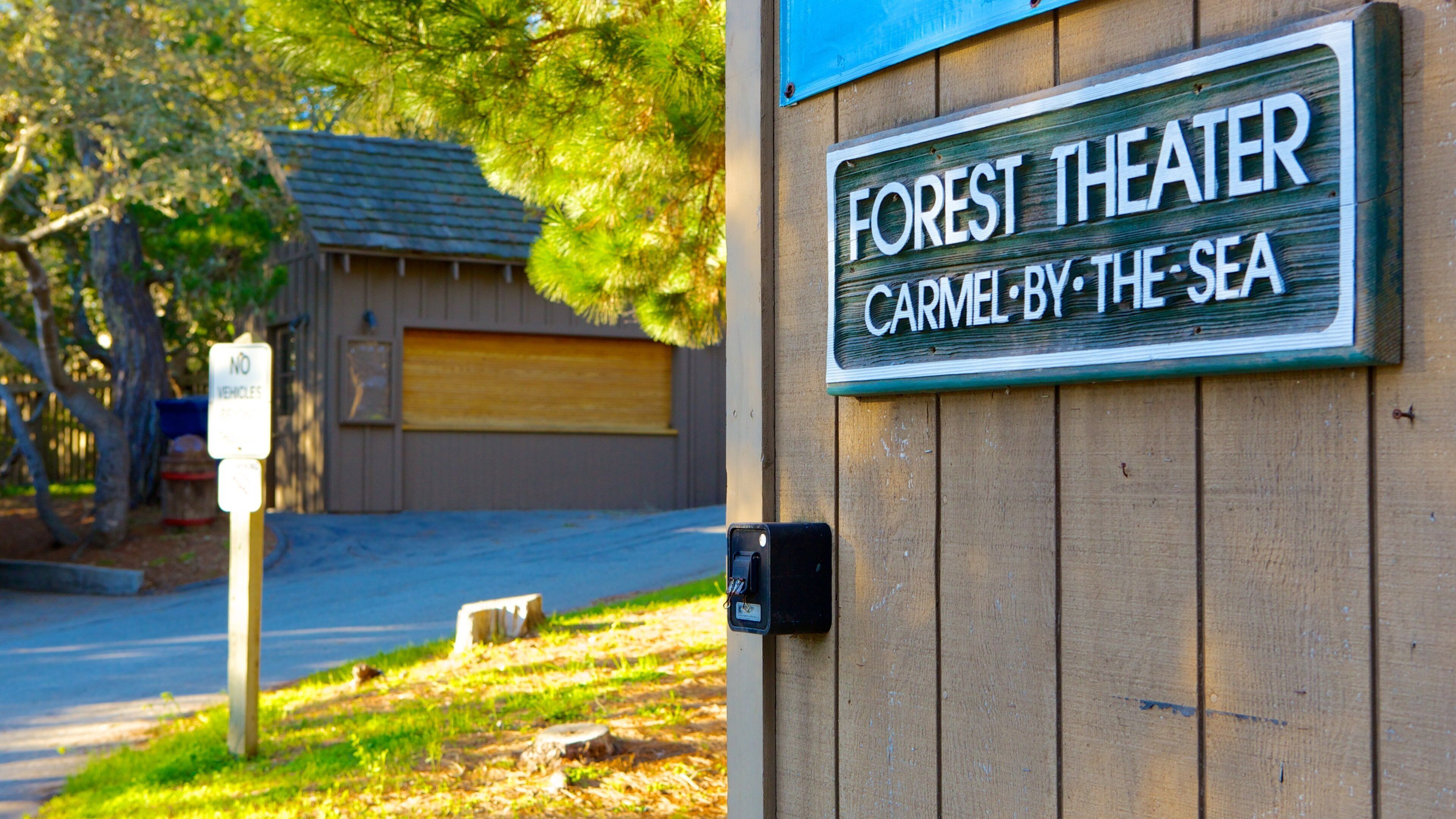 Forest Theater Guild which includes signage