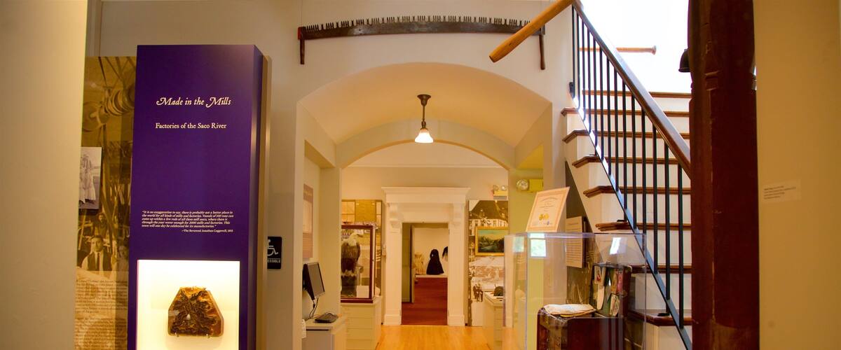 Saco Museum which includes interior views
