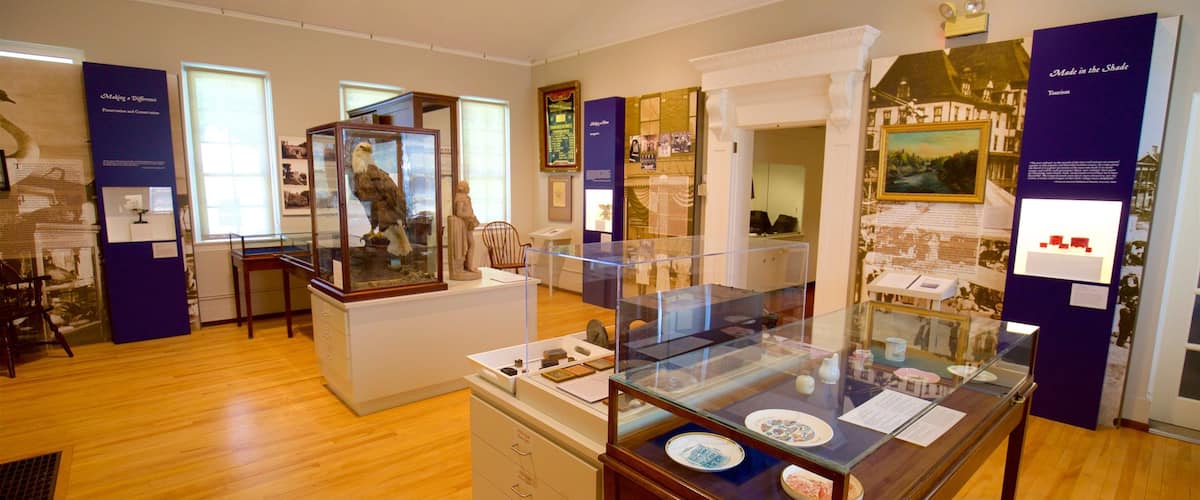 Museo de Saco que incluye vistas interiores y elementos del patrimonio