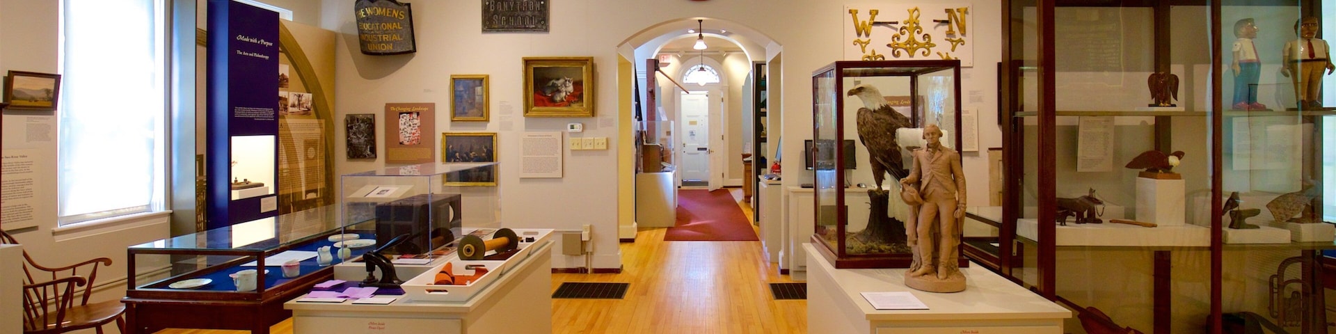 Saco Museum showing interior views