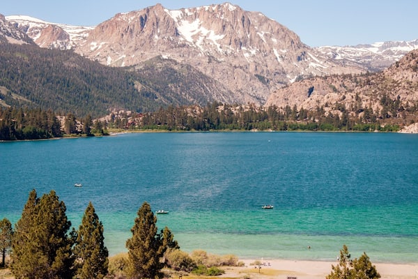 June Lake on a warm summer day - California