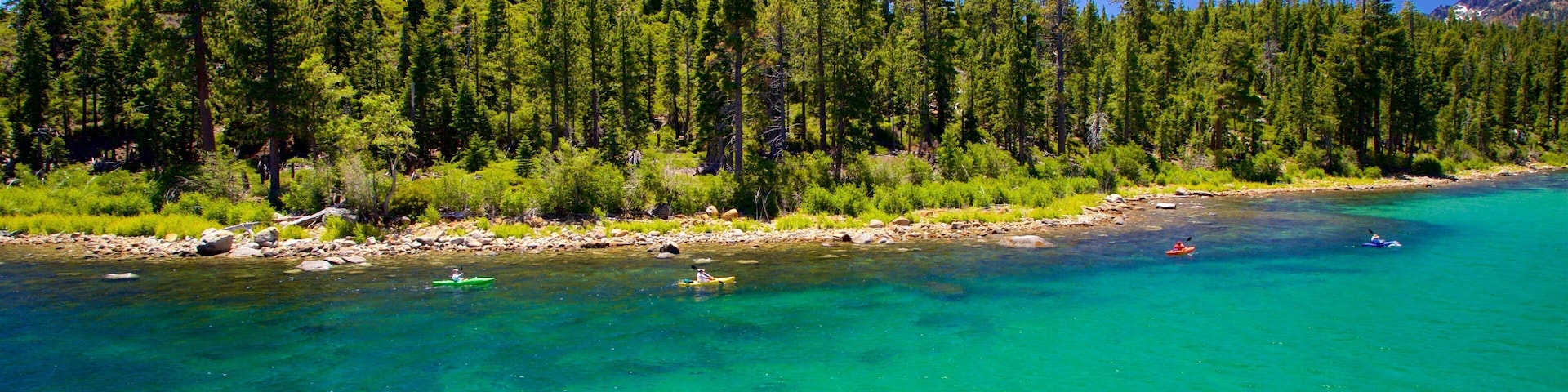 Vikingsholm Castle que inclui paisagens litorâneas