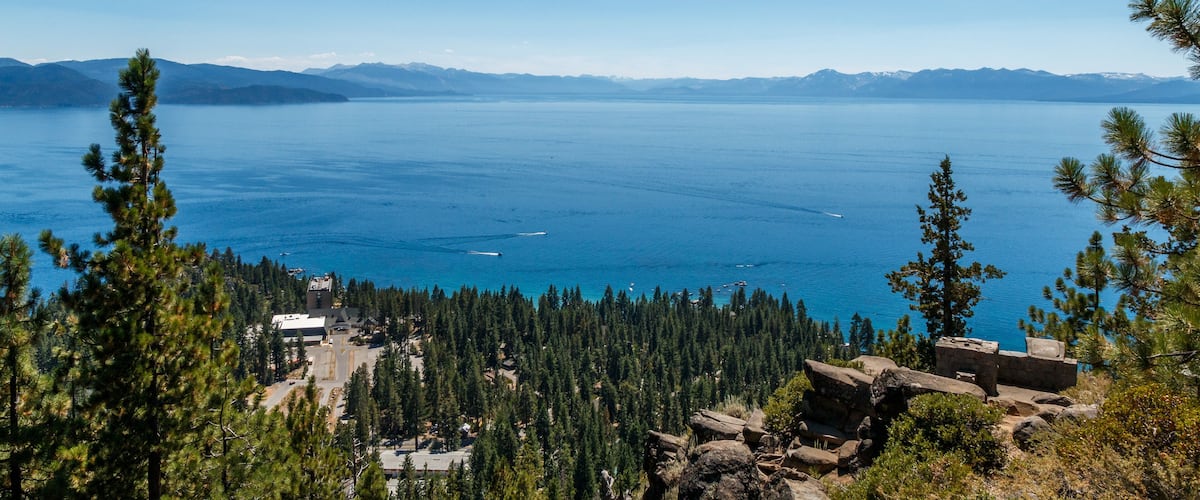 Historic Stateline Fire Lookout in Kings Beach, California at Lake Tahoe