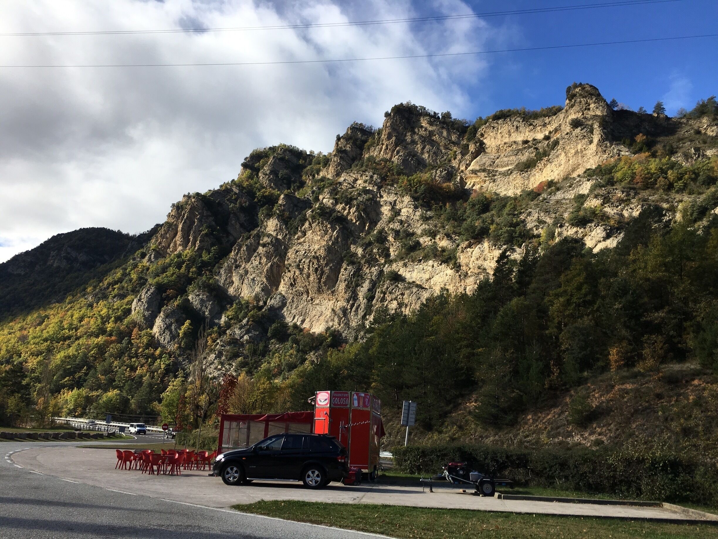 On my way to Andorra 🇦🇩. Country between Spain and France. Used to be part of Spain but since they got independence it is small country in the mountains.