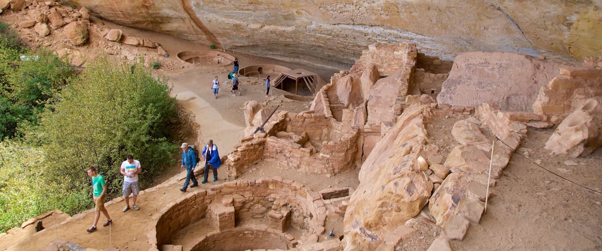 Step House Trail which includes a ruin and heritage elements as well as a small group of people