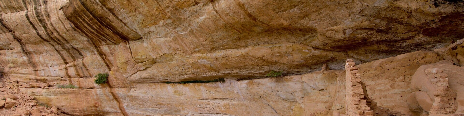 Trilha Step House caracterizando um desfiladeiro ou canyon, elementos de patrimĂŽnio e ruĂnas de edifĂcio