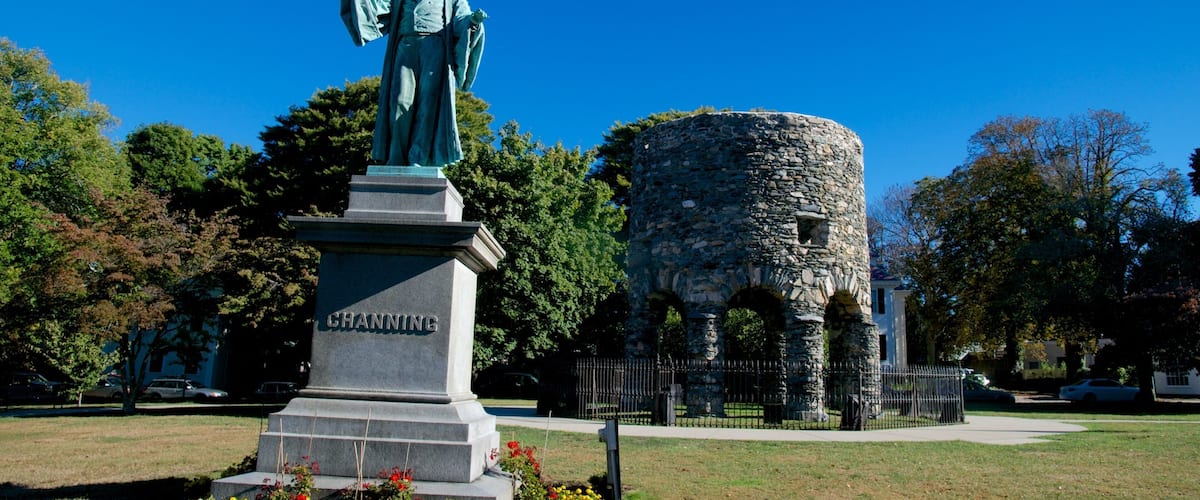 Touro Park showing heritage elements and heritage architecture