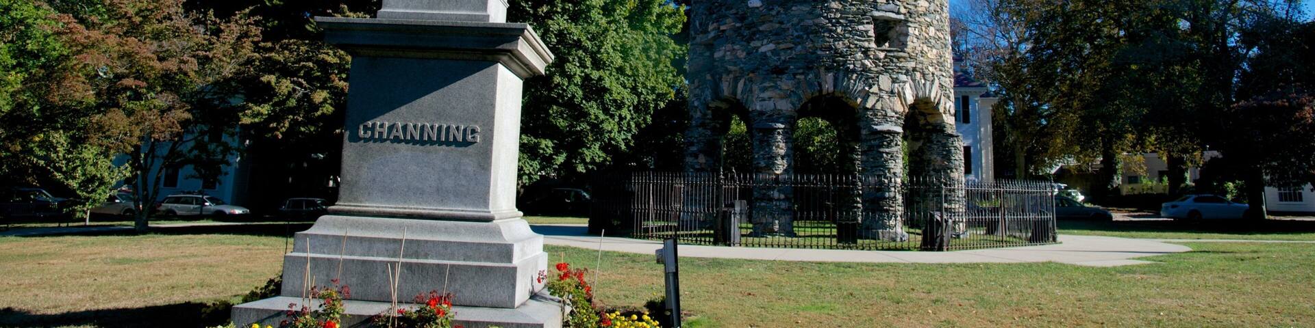 Touro Park showing heritage elements and heritage architecture