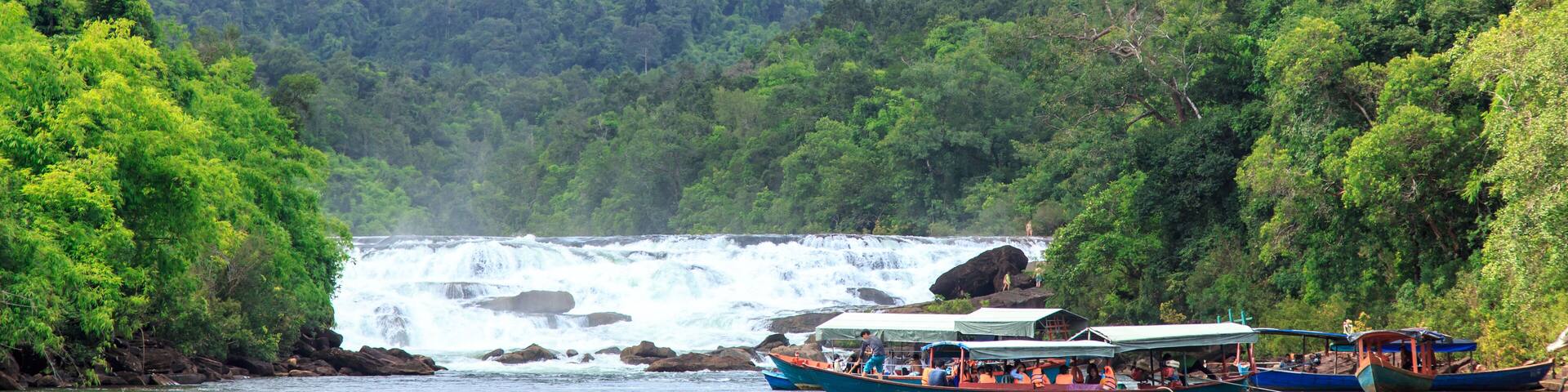 Tatai Waterfall is a big one of waterfall at Cambodia, 48 Road, Koh Kong, Cambodia.; Shutterstock ID 493350673; Purchase Order: -