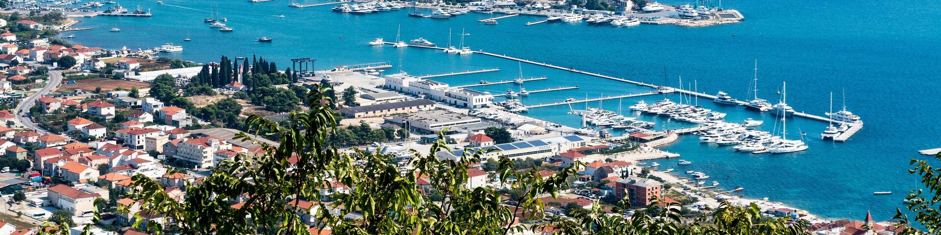 View of the Town of Trogir from the Village of Seget Donji