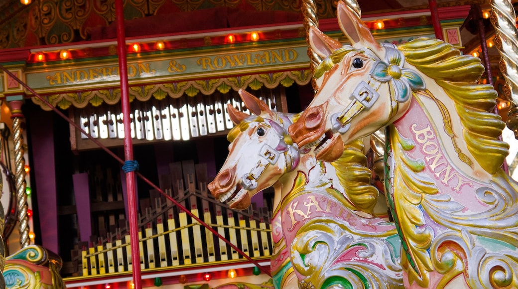 Carousel on Christmas Market in York England