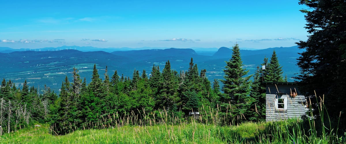 From the summit of Burke mountain looking north towards Willoughby Lake