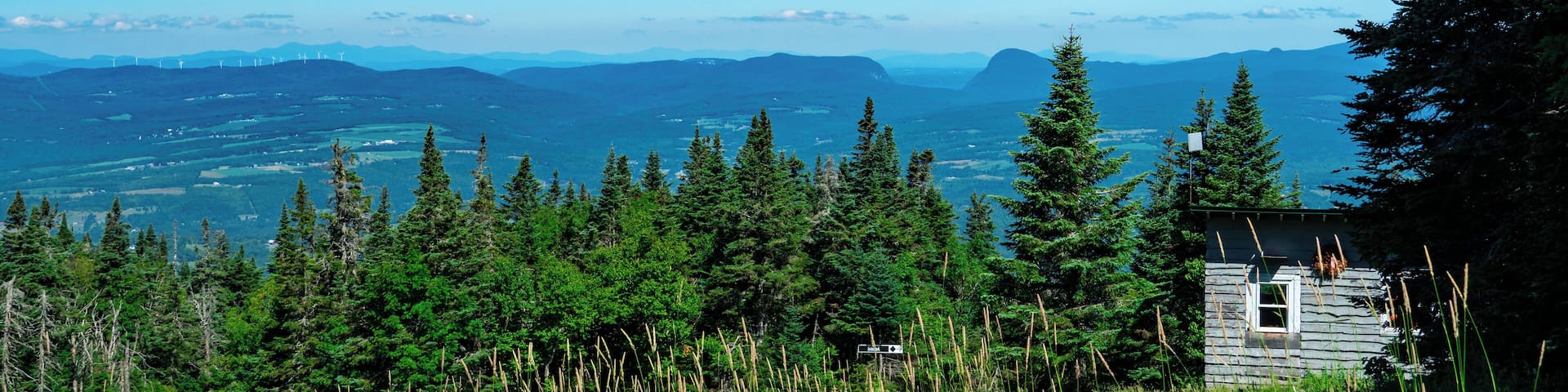 From the summit of Burke mountain looking north towards Willoughby Lake