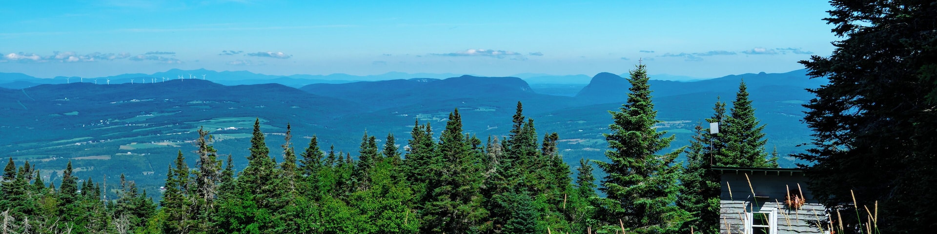 From the summit of Burke mountain looking north towards Willoughby Lake