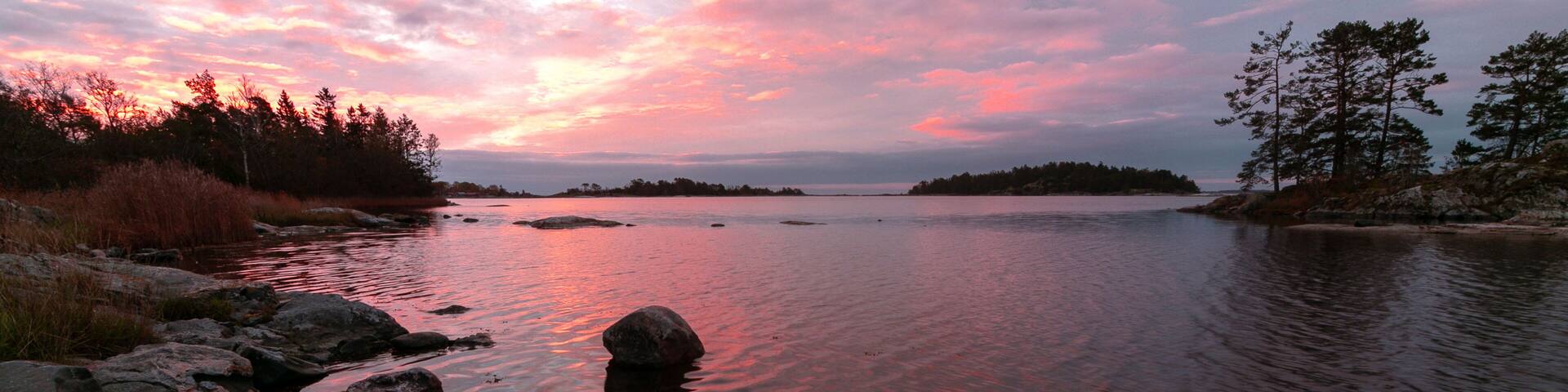 Swedish archipelago at dawn