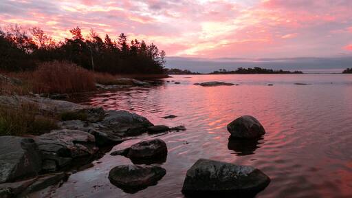 Swedish archipelago at dawn