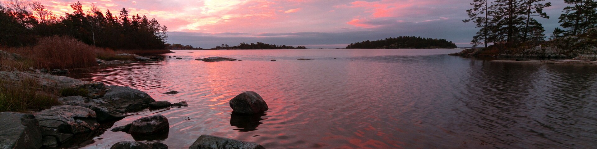 Swedish archipelago at dawn