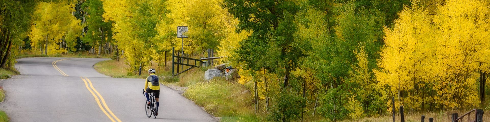 Bicycle trail in Ashcroft ghost town, Colorado