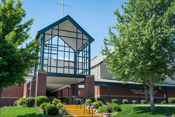 Our Lady of the Lake Catholic Church featuring a church or cathedral