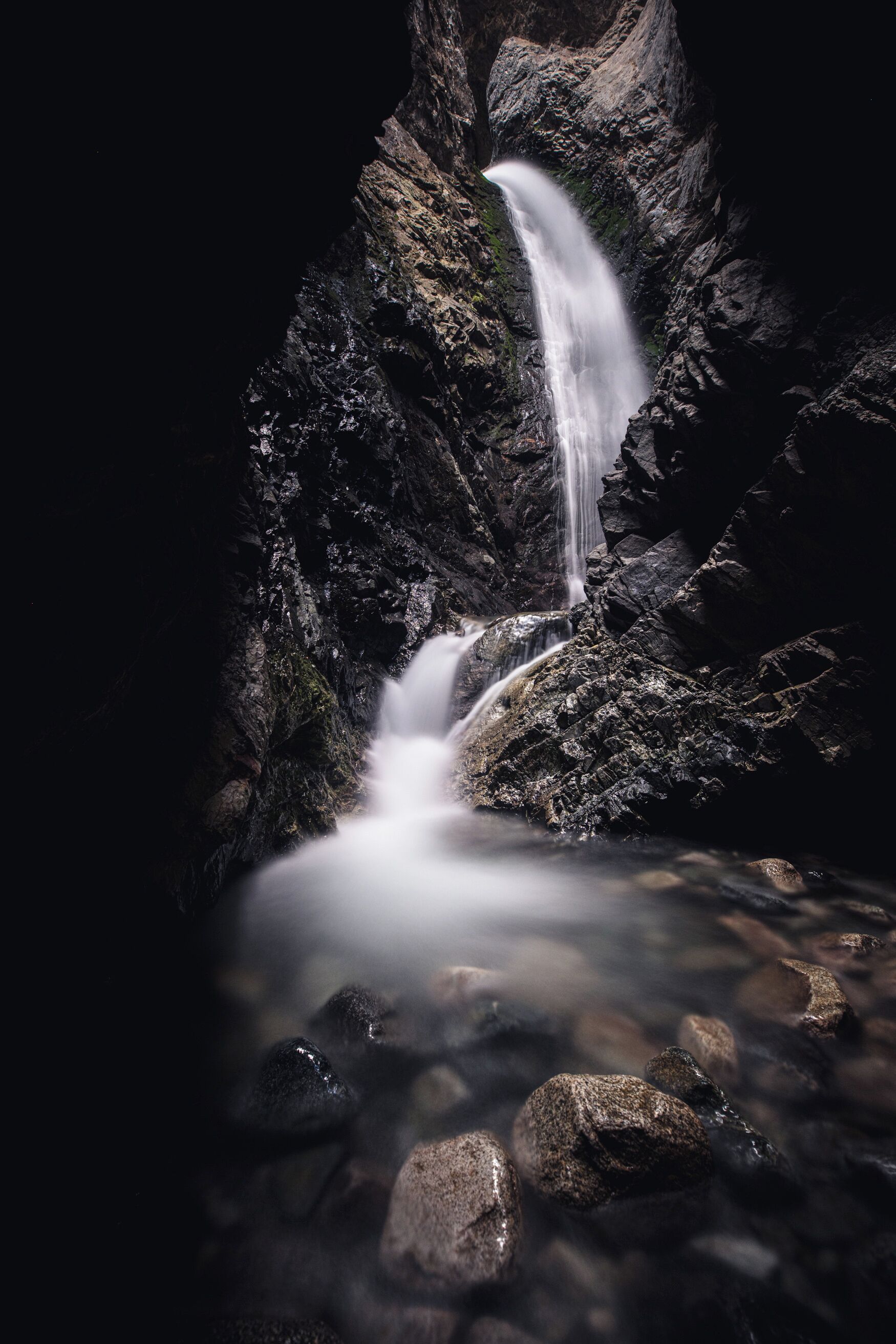 Here is a little different angle. I like the rocks at the bottom, but in general, like the other more. Your thoughts?