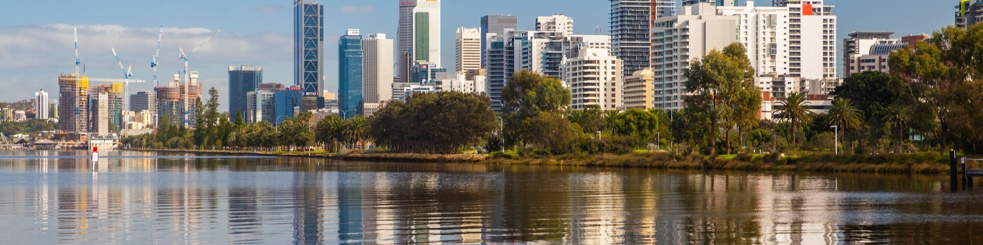 Heirisson Island featuring a city, a coastal town and a bay or harbor