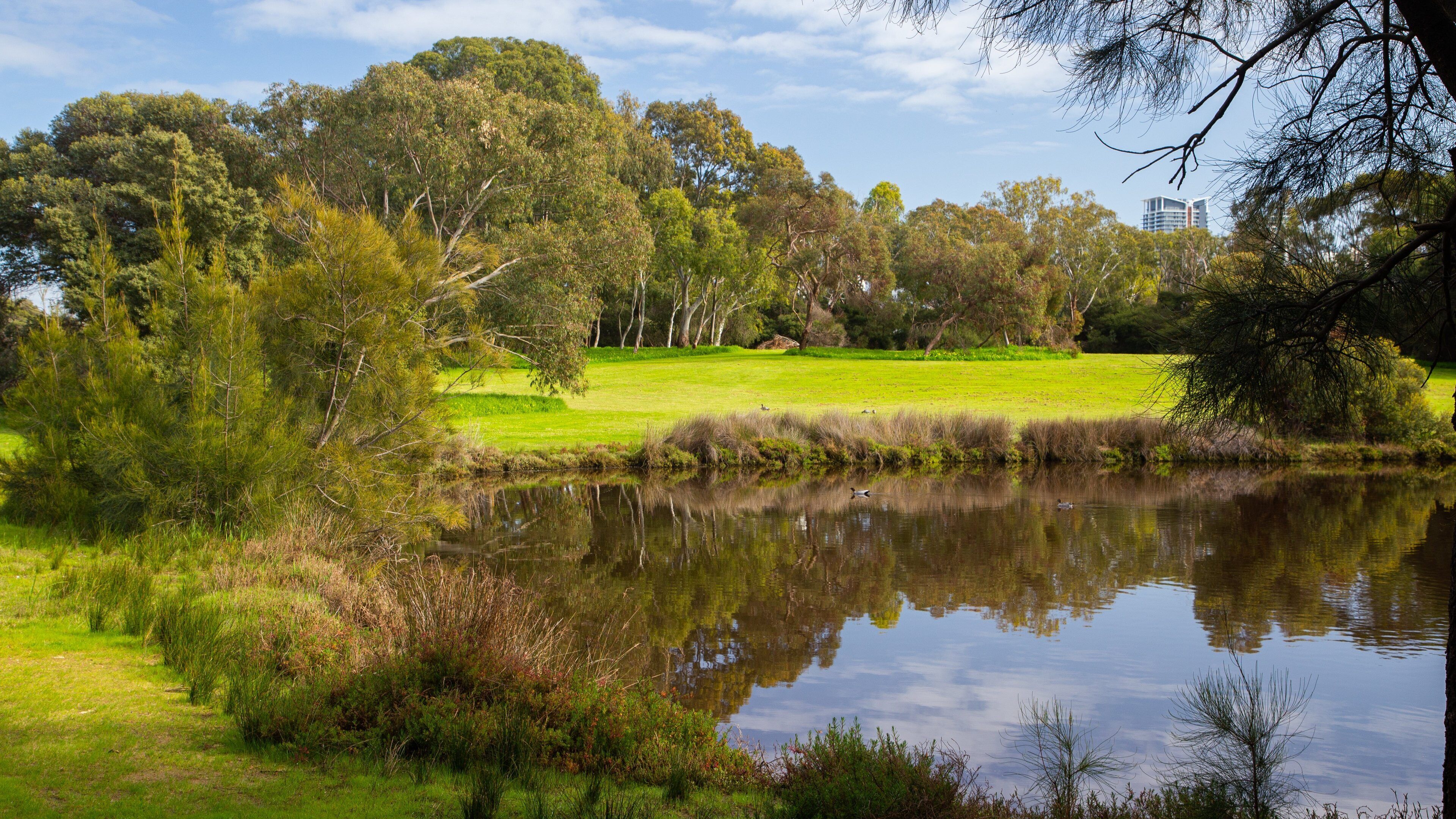 Heirisson Island which includes golf and a pond