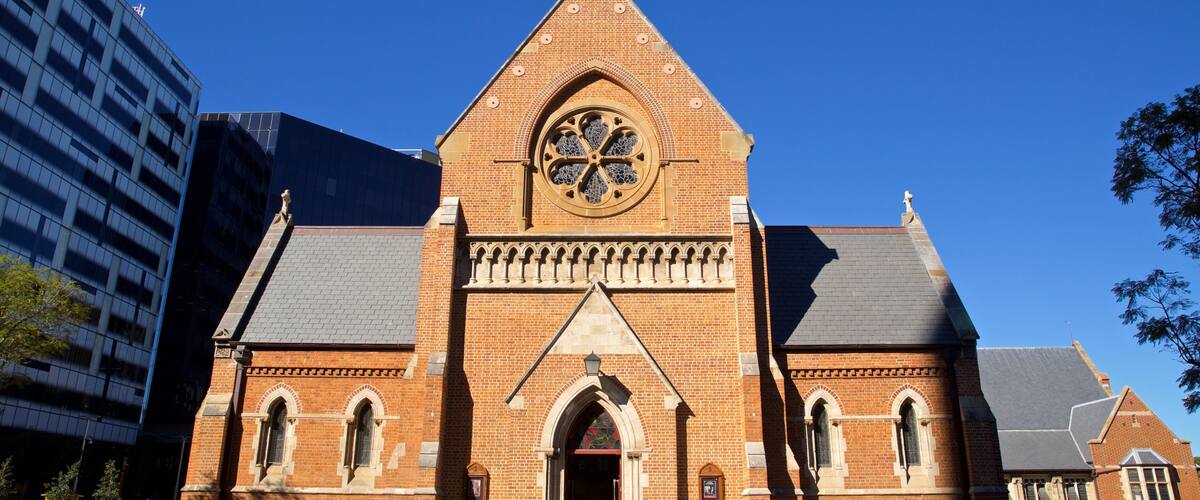 St. George\'s Cathedral showing a church or cathedral and heritage architecture