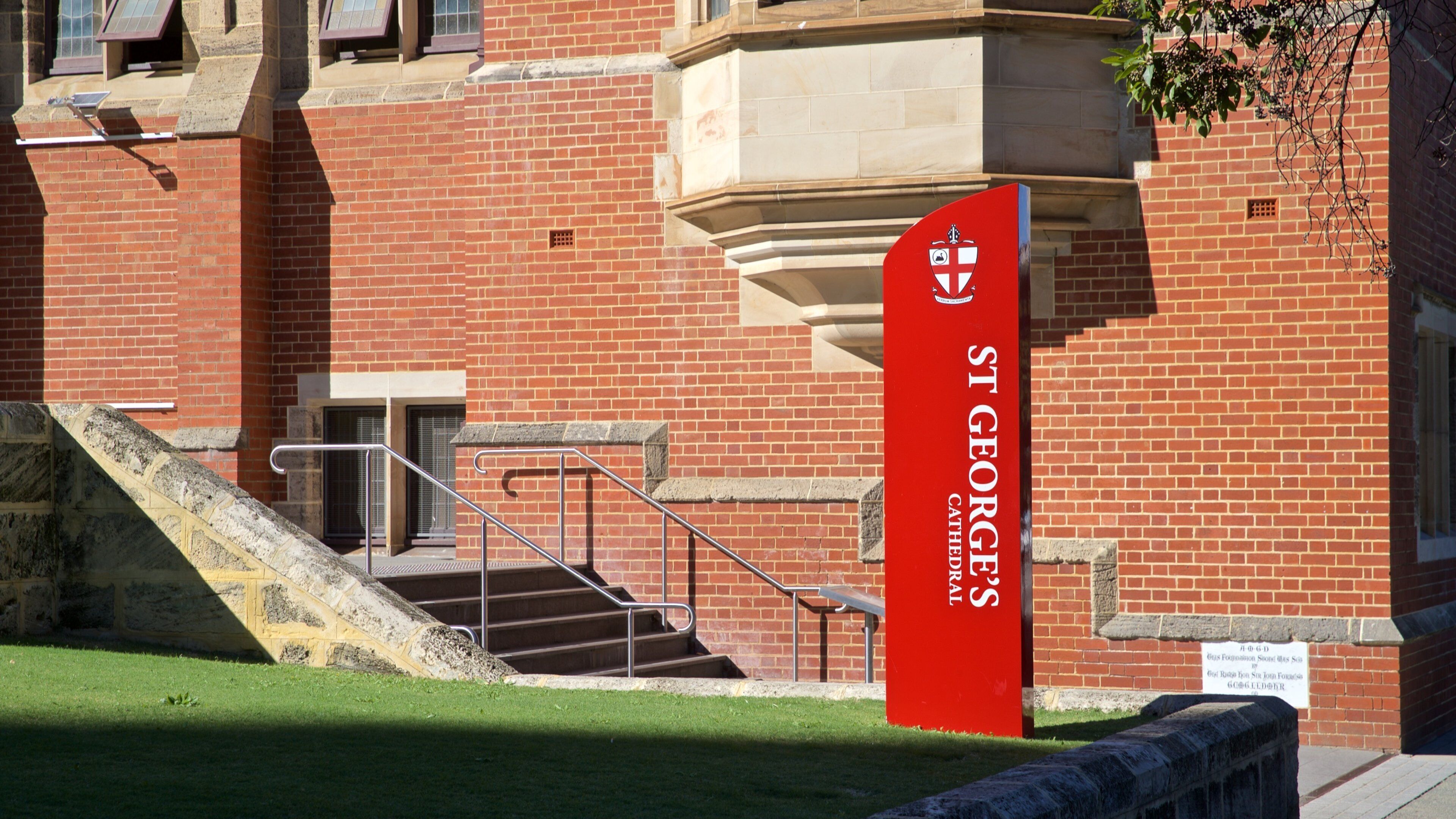 St. George\'s Cathedral which includes signage