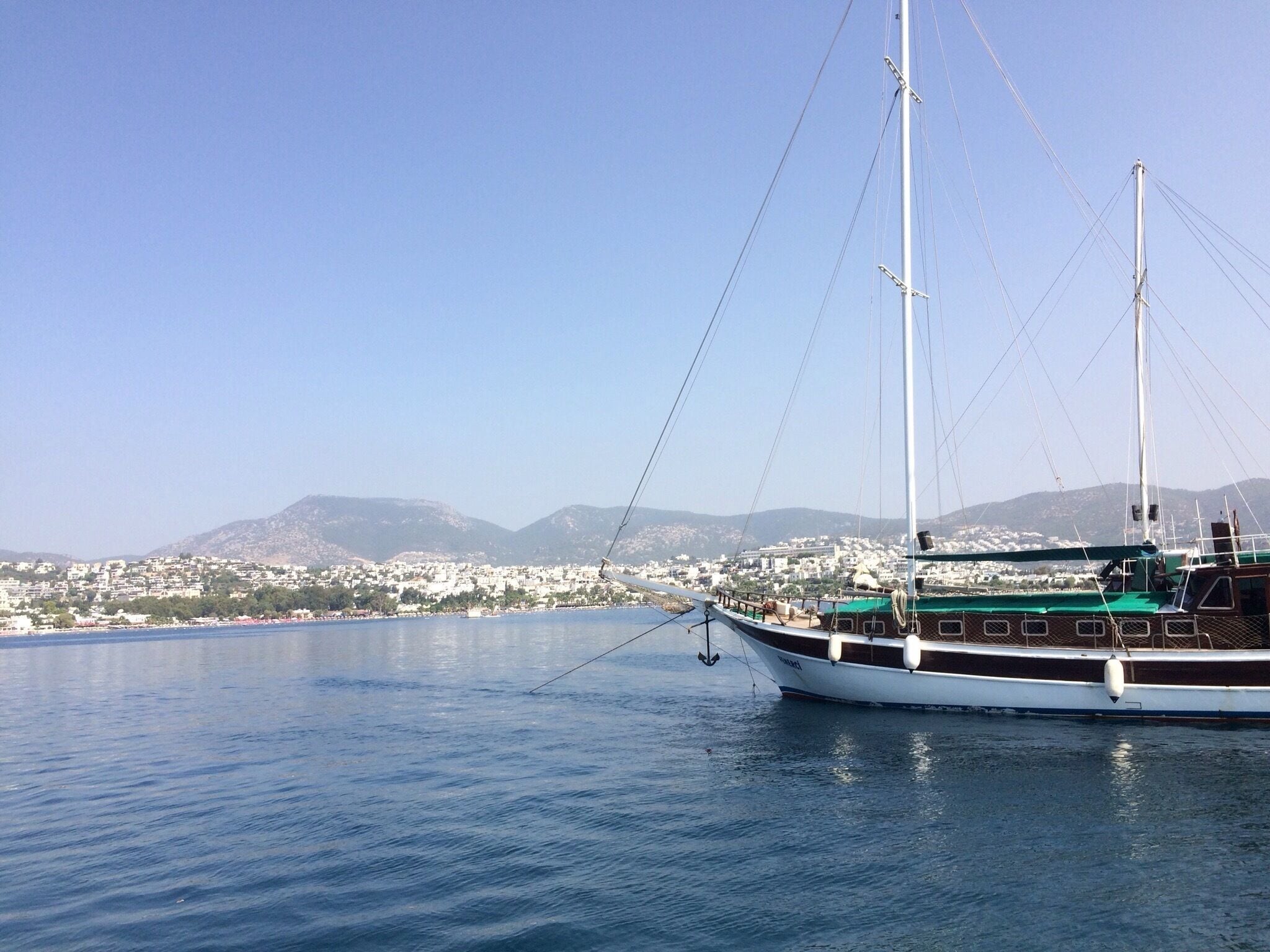 Gumbet marina, very serene and calm waters.