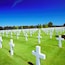 Crosses in a cemetery, Normandy American Cemetery, Normandy, France