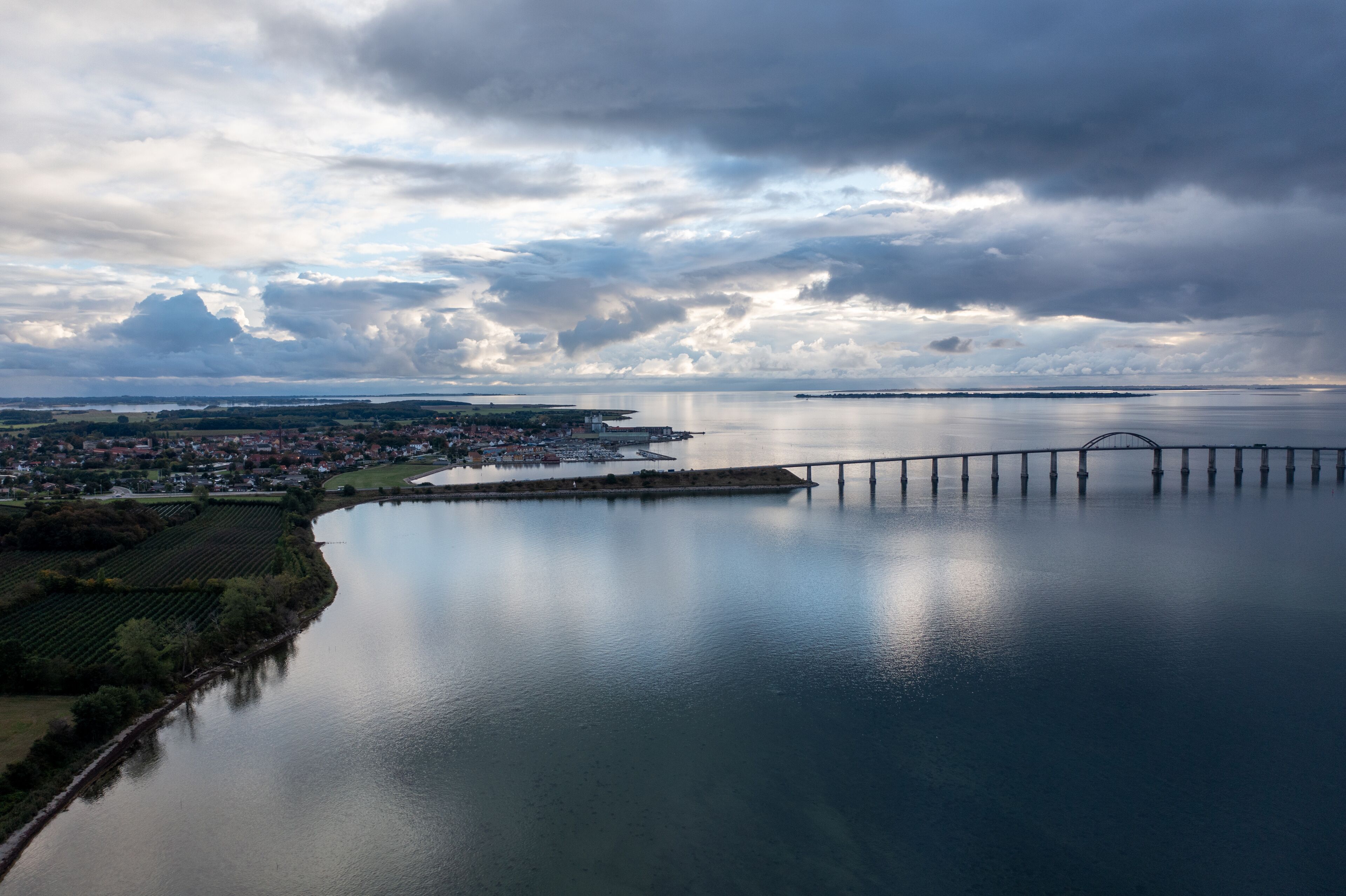 Drone shot from Rudkøbing, Denmark.