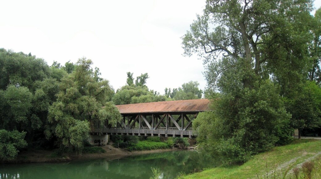 Ketsch, bridge to Ketscher Rheininsel
