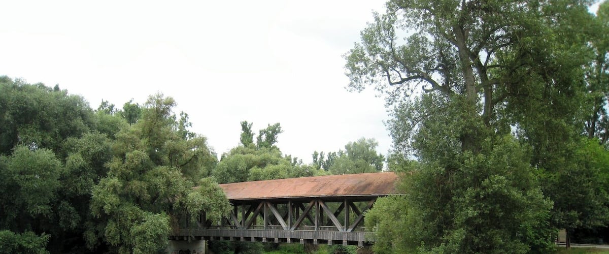 Ketsch, bridge to Ketscher Rheininsel