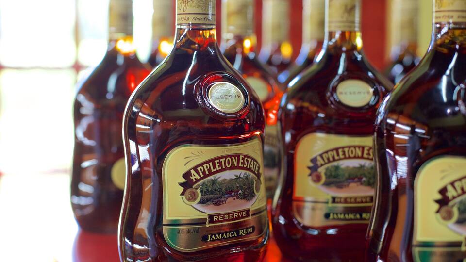 Bottles of Appleton Estate Jamaica Rum.