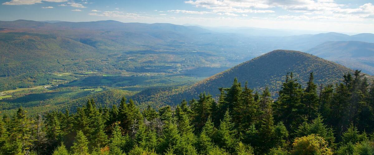 Monte Equinox que incluye escenas tranquilas, bosques y montañas