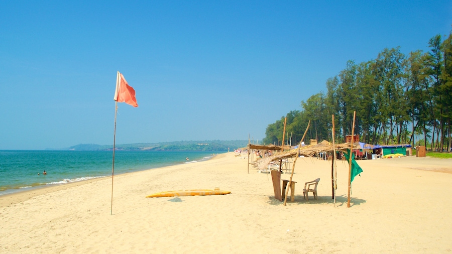 Querim Beach das einen Strand, allgemeine Küstenansicht und tropische Szenerien